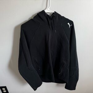 Puma Black Hoodie with White Accents